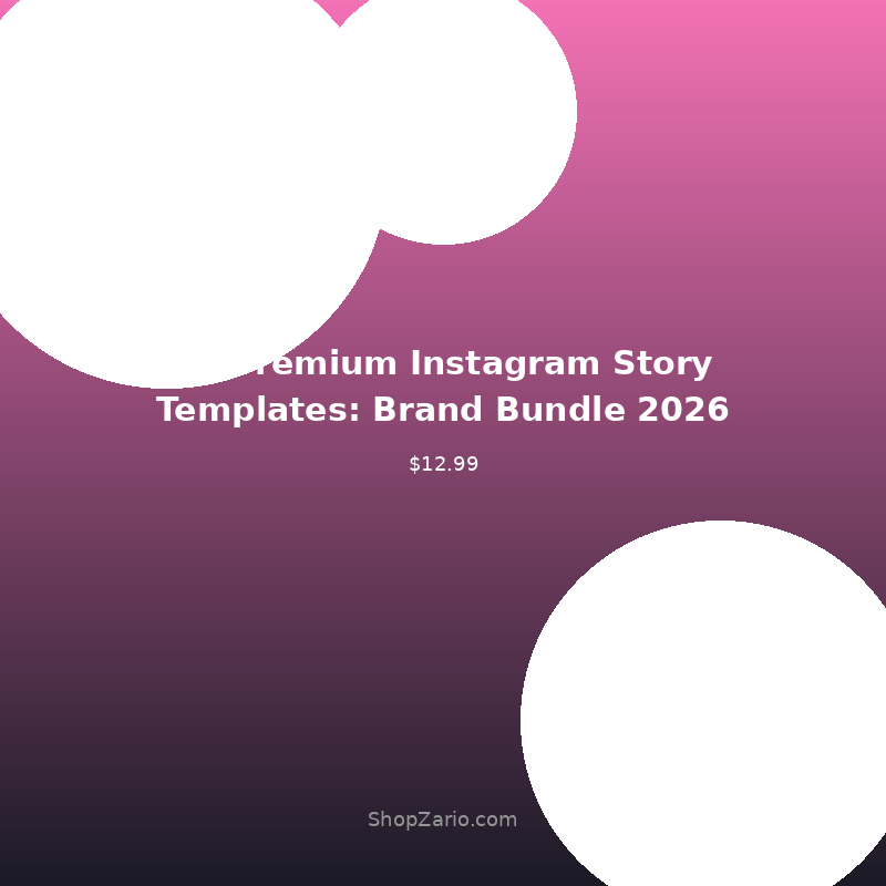 50 Premium Instagram Story Templates: Brand Bundle 2026